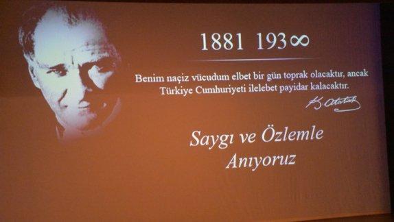 Başöğretmen Mustafa Kemal Atatürk, Ölümünün 79. Yılında Anıldı