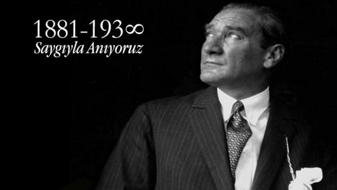 İl Milli Eğitim Müdürü Coşkun ESEN'in 10 Kasım Atatürk'ü Anma Günü Mesajı