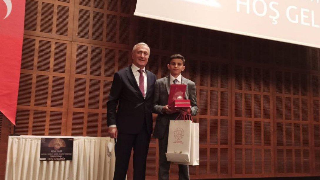 Genç Sadâ Kur'an-ı Kerim'i Güzel Okuma Yarışması Türkiye Şampiyonu Samsun'dan