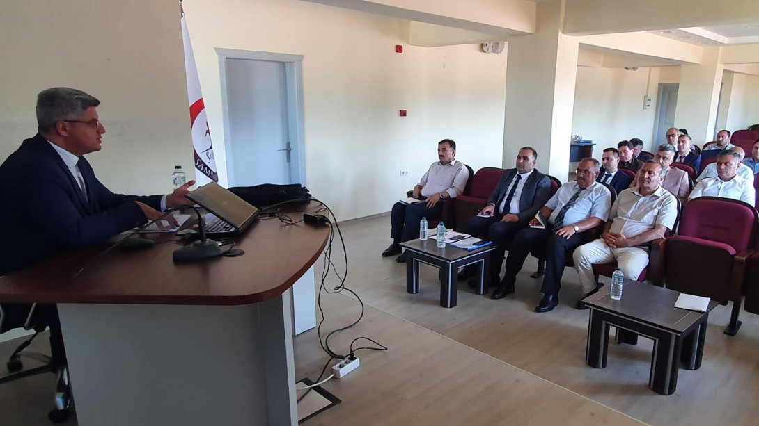 Taşımalı Eğitim İl Değerlendirme Toplantısı İl Milli Eğitim Müdürümüz Sayın Dr. Murat Ağar' ın Başkanlığında Gerçekleştirildi