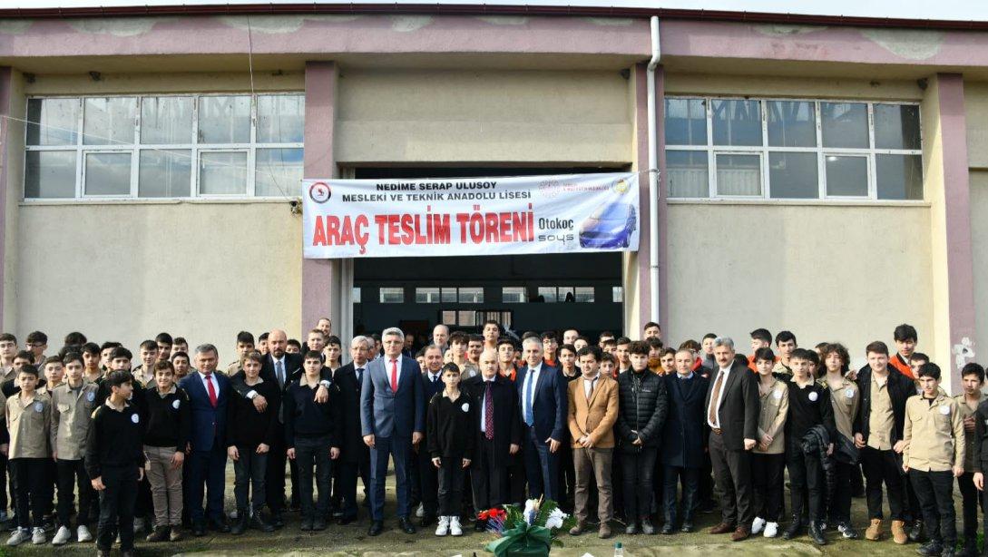 Okul-Sanayi İş Birliği Protokolü kapsamında Nedime Serap Ulusoy MTAL ve Çarşamba MTAL' e 0 Km Otomobil Teslim Töreni Gerçekleştirildi